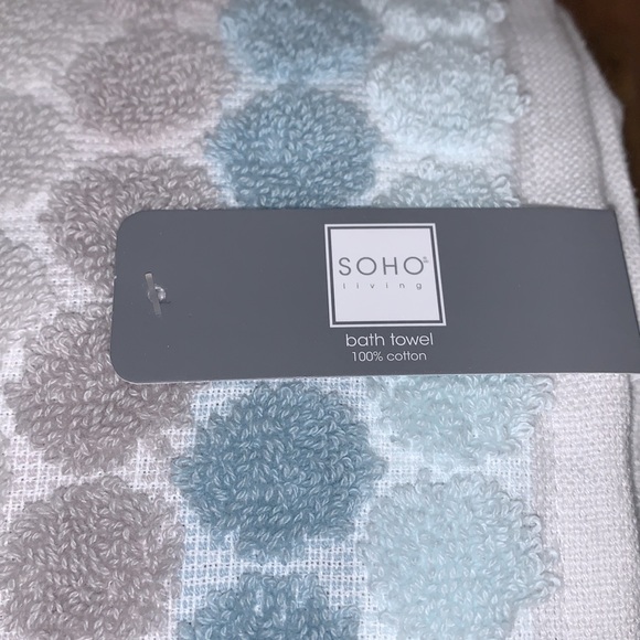 Soho Bath Soho 0 Cotton Towel Set 8piece Penny Tile Silver Sea Bath